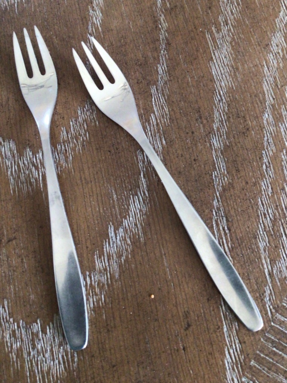 Vintage WMF Cromargan Cocktail Seafood Forks Set of 2 Stainless Steel Germany 6”